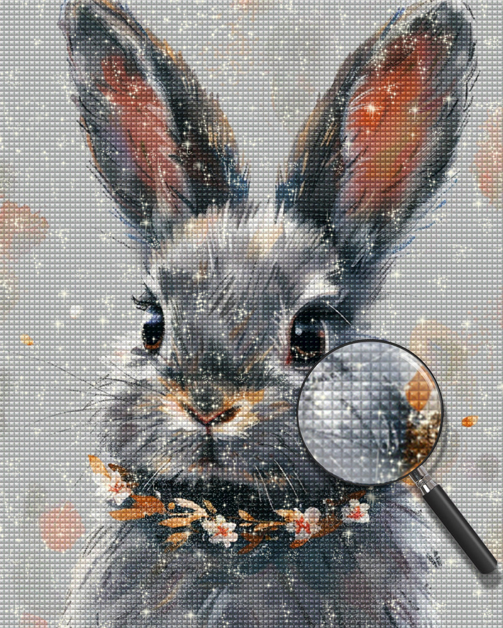 Graues Kaninchen Diamond Painting