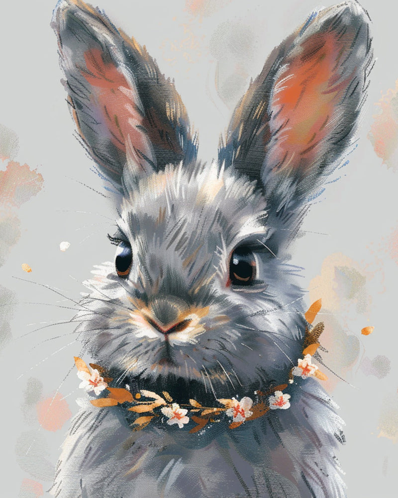 Graues Kaninchen Diamond Painting