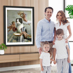 Große Katze und Engel Diamond Painting