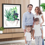 Grüne Sukkulente Diamond Painting