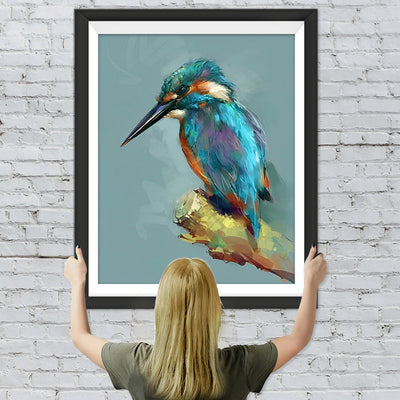 Grüner Kolibri Diamond Painting