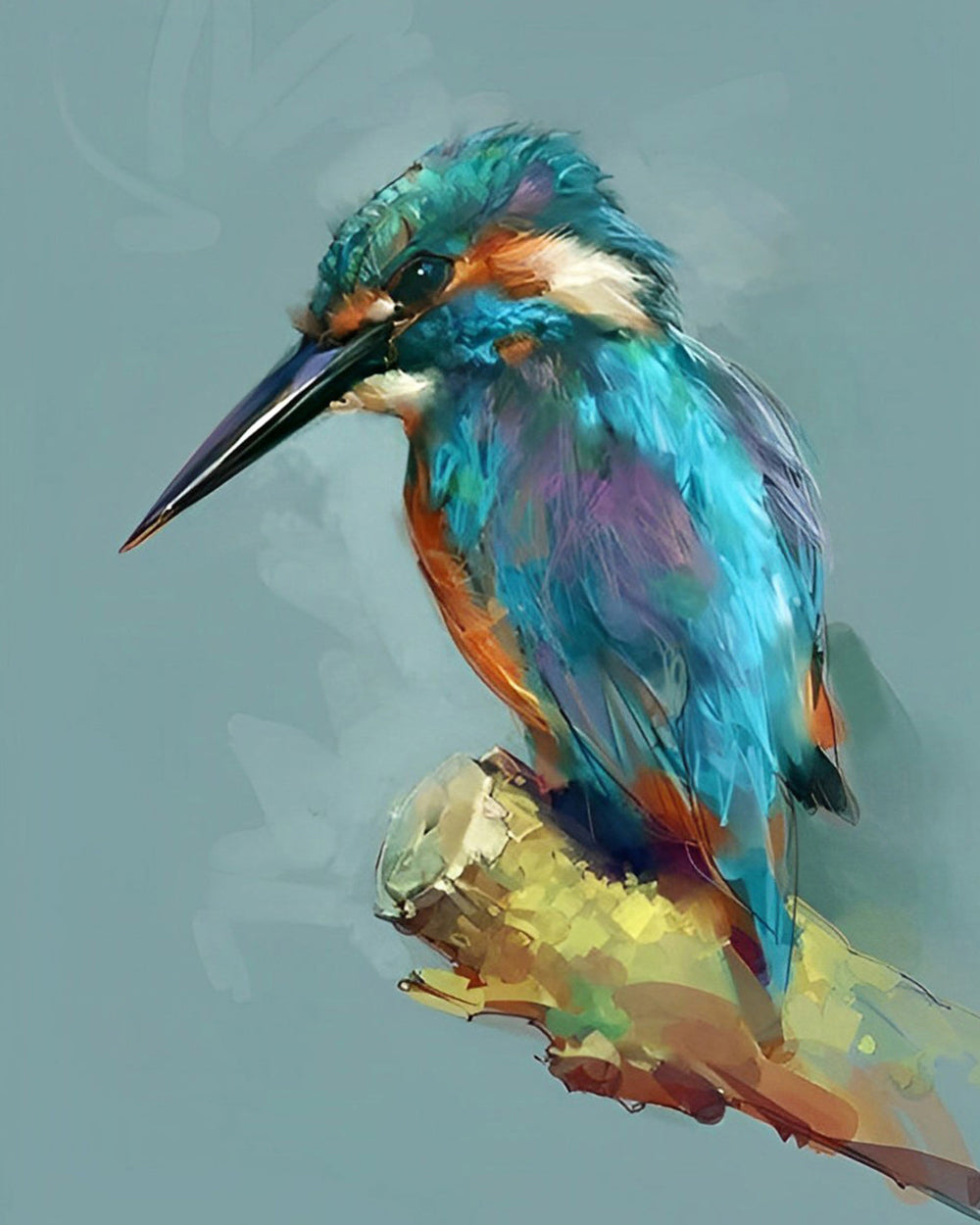Grüner Kolibri Diamond Painting