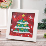 Grüner Weihnachtsbaum Mini-Kristallpünktchen Diamond Painting