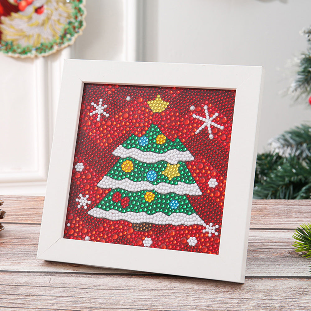 Grüner Weihnachtsbaum Mini-Kristallpünktchen Diamond Painting