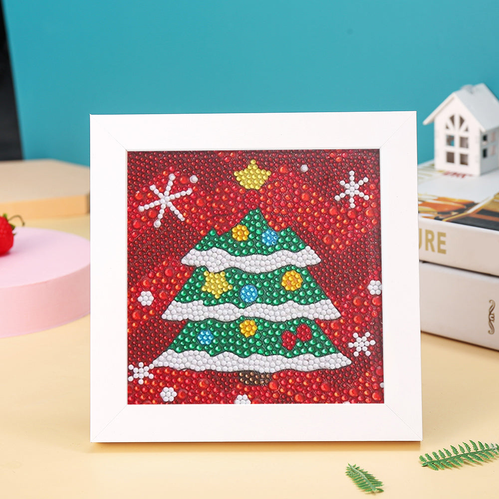 Grüner Weihnachtsbaum Mini-Kristallpünktchen Diamond Painting