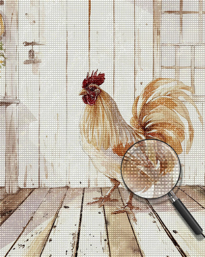 Hahn im Haus Diamond Painting