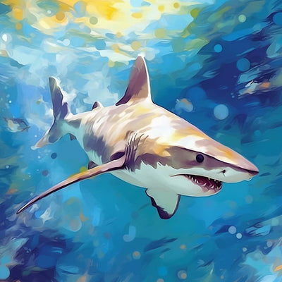 Hai im Meer Diamond Painting