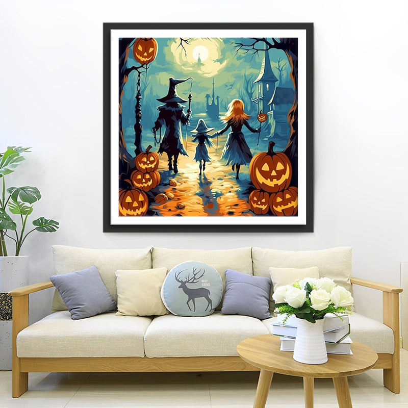Halloween Familie von drei Diamond Painting
