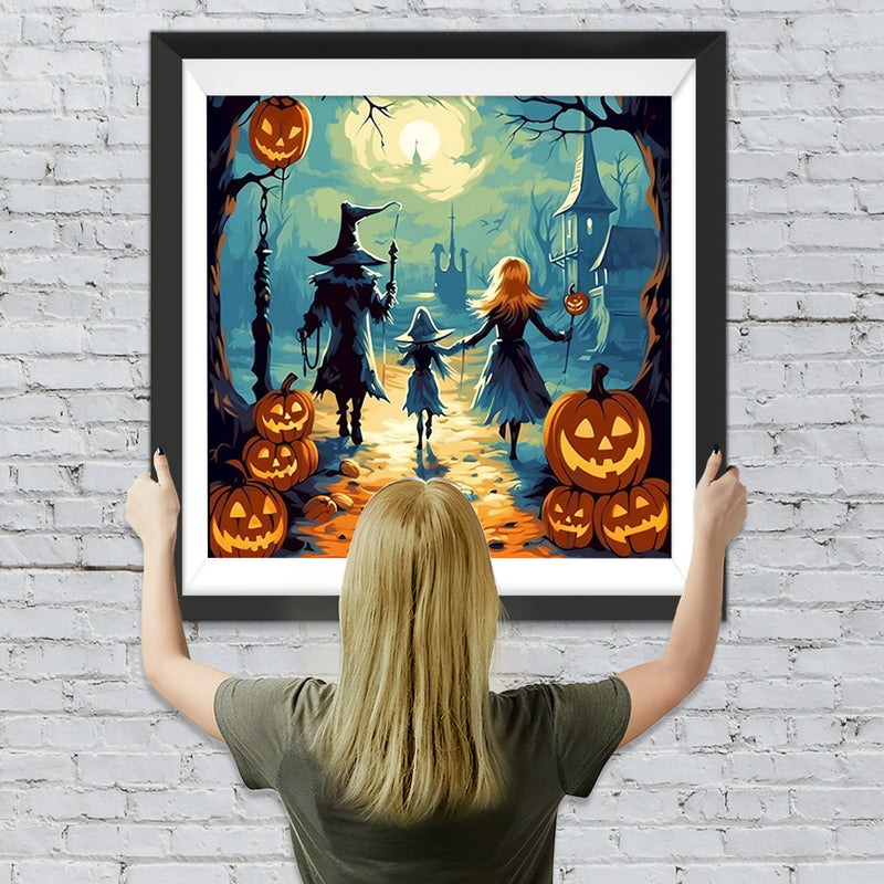 Halloween Familie von drei Diamond Painting