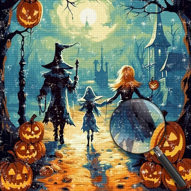 Halloween Familie von drei Diamond Painting