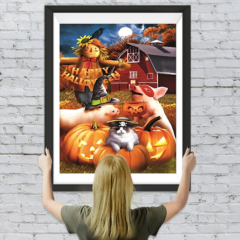 Halloween Farm Diamond Painting