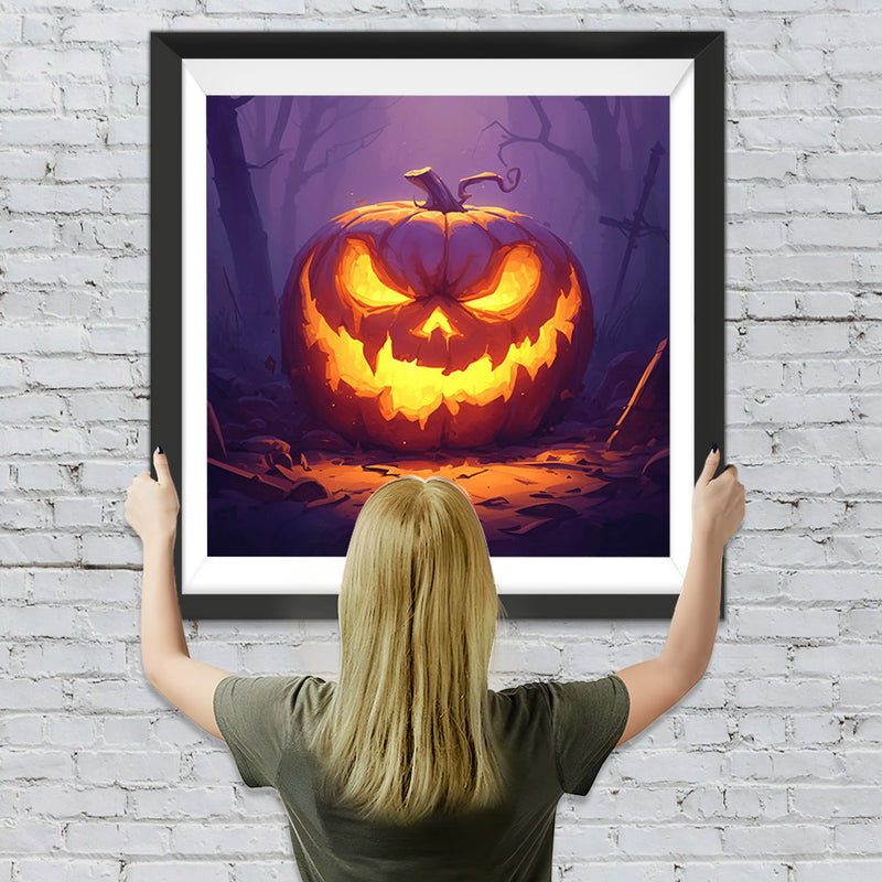 Halloween Kürbis Lampe Diamond Painting