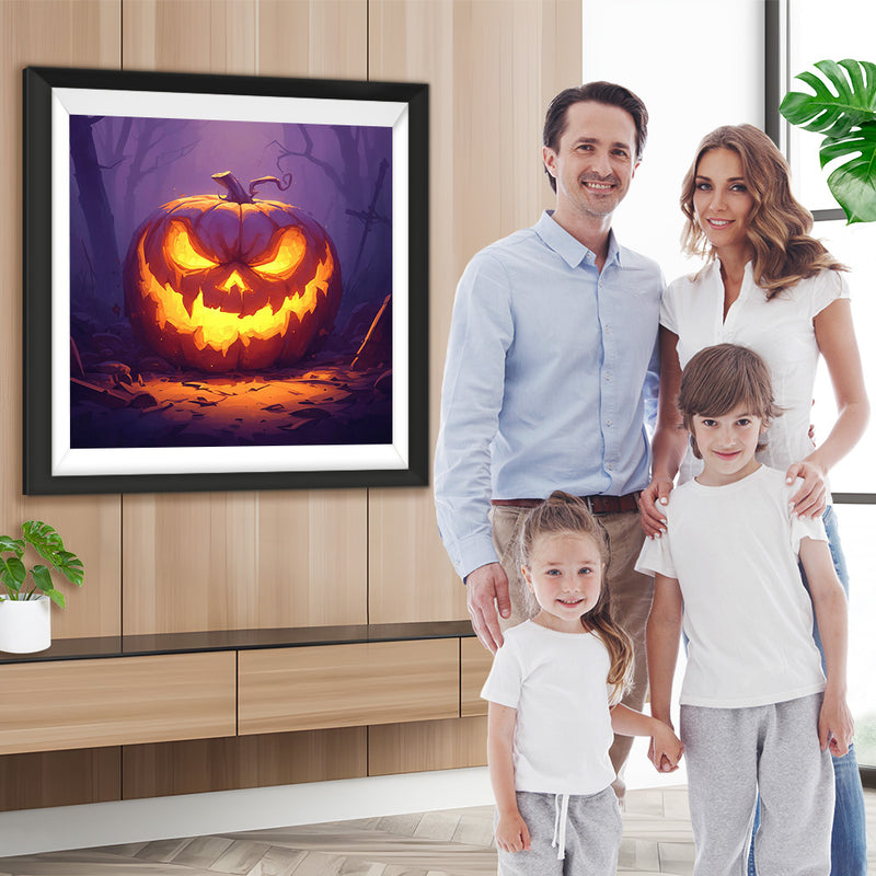 Halloween Kürbis Lampe Diamond Painting