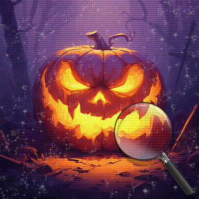 Halloween Kürbis Lampe Diamond Painting