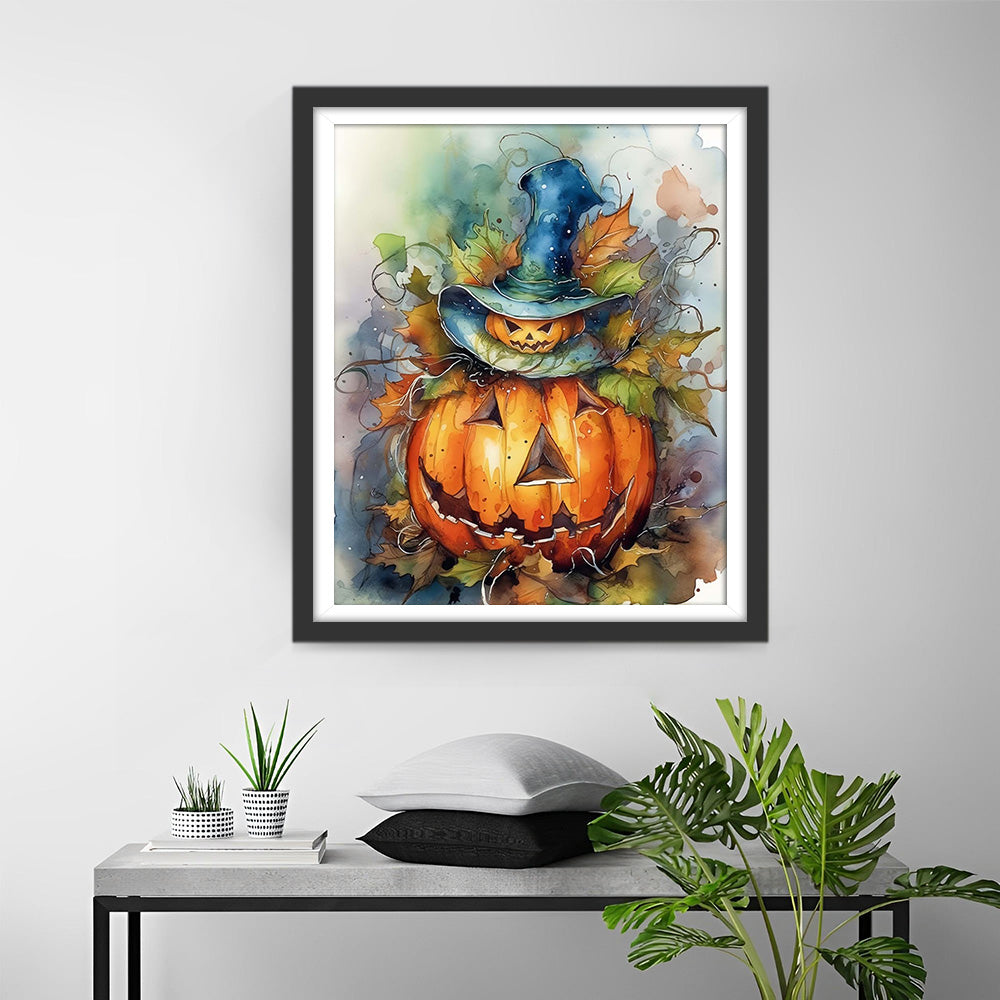 Halloween Kürbis Monster Diamond Painting