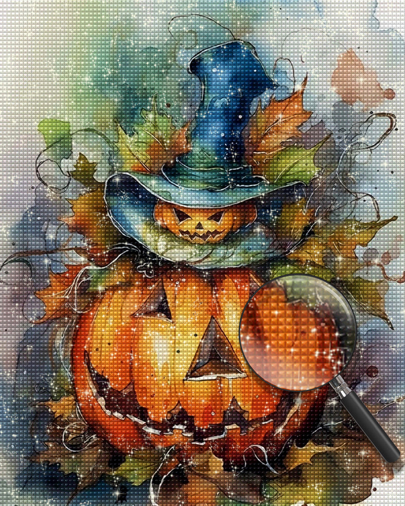 Halloween Kürbis Monster Diamond Painting