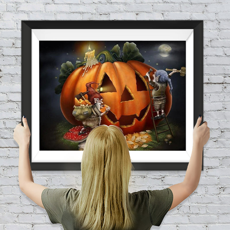 Halloween Kürbislaterne Diamond Painting