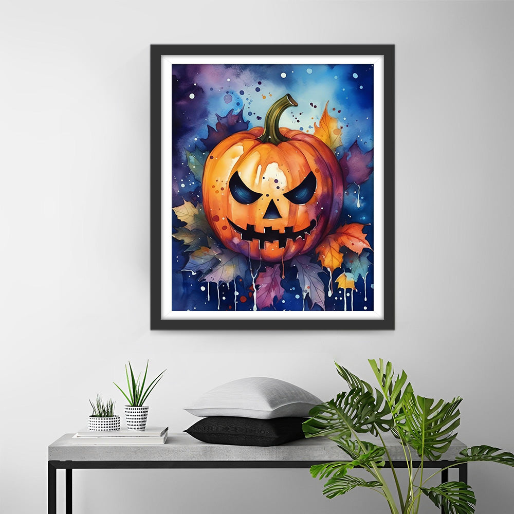 Halloween Kürbislaterne Diamond Painting