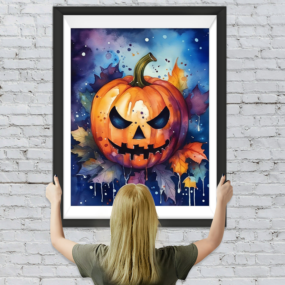 Halloween Kürbislaterne Diamond Painting