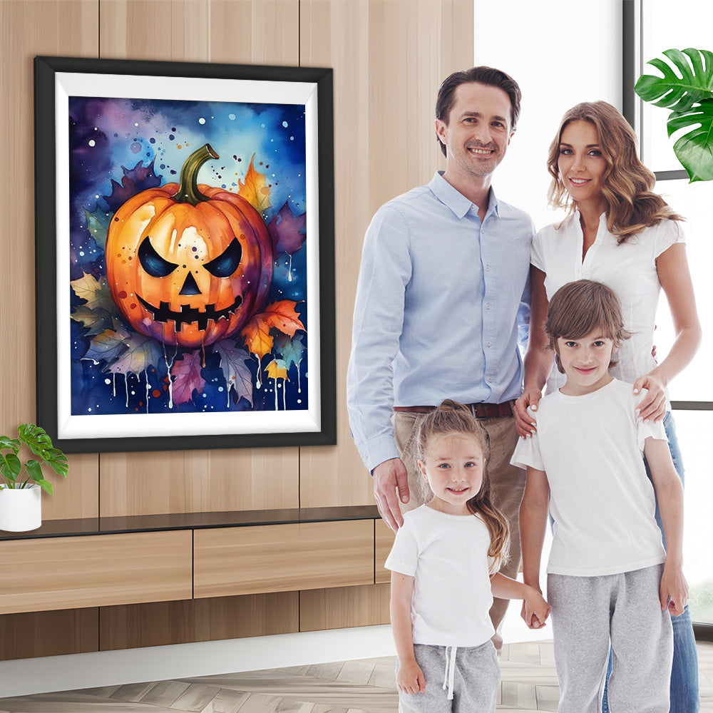 Halloween Kürbislaterne Diamond Painting