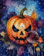 Halloween Kürbislaterne Diamond Painting