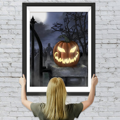 Halloween Kürbislaterne Diamond Painting