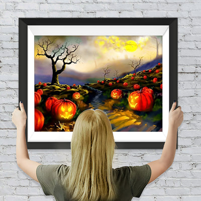 Halloween Kürbislaternen Diamond Painting