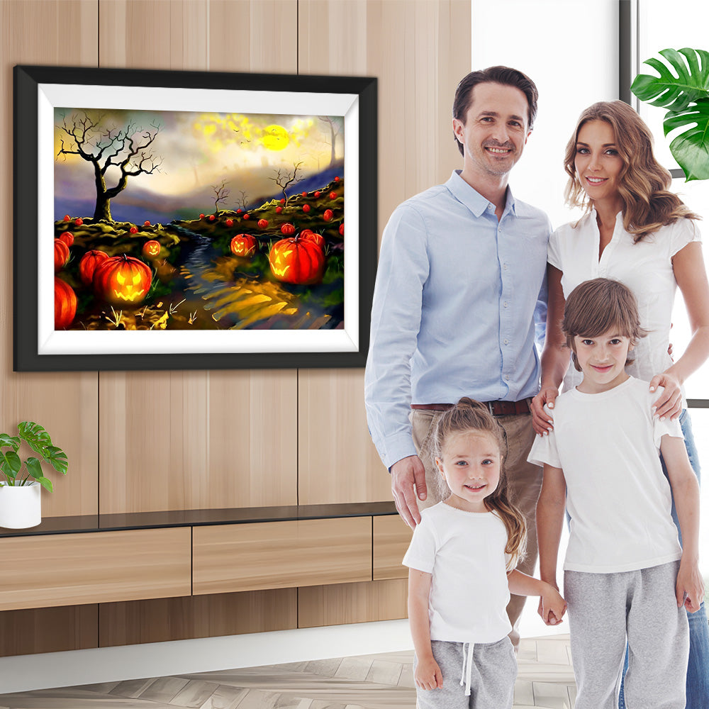 Halloween Kürbislaternen Diamond Painting