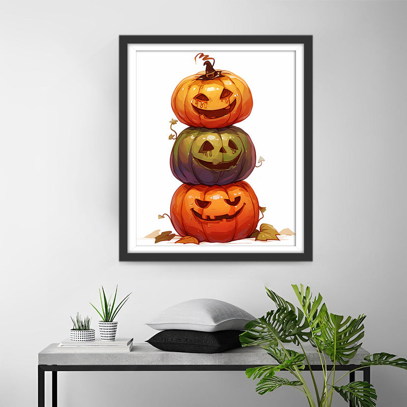 Halloween Kürbisse Diamond Painting