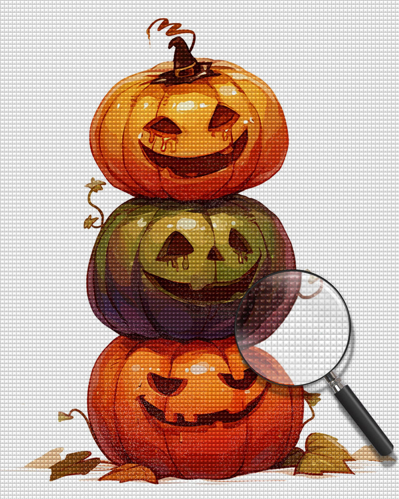 Halloween Kürbisse Diamond Painting