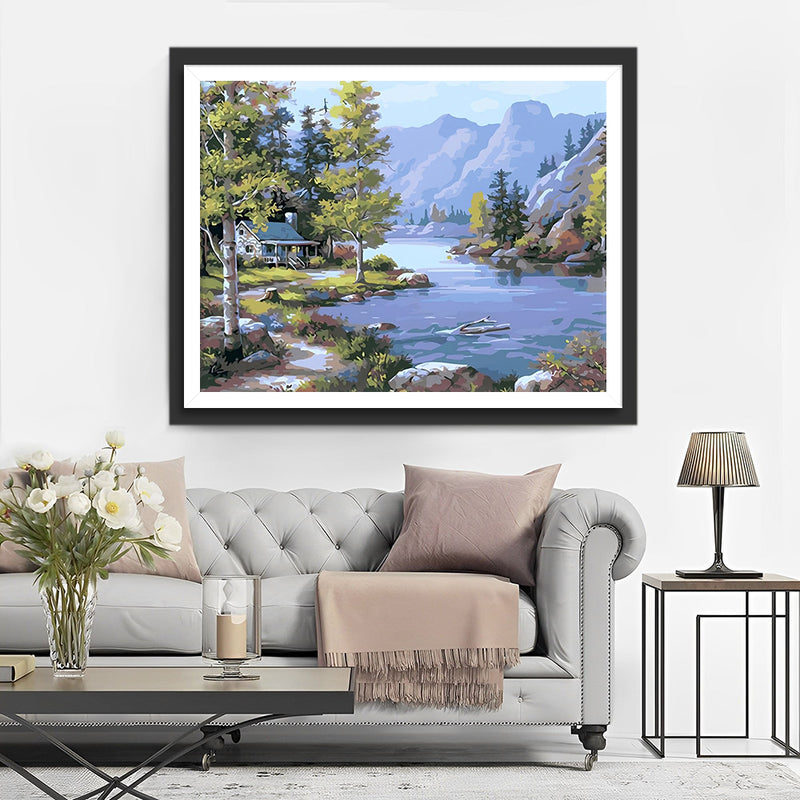 Haus am See Diamond Painting