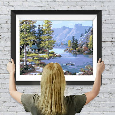 Haus am See Diamond Painting