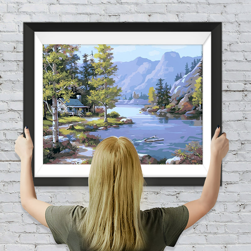 Haus am See Diamond Painting