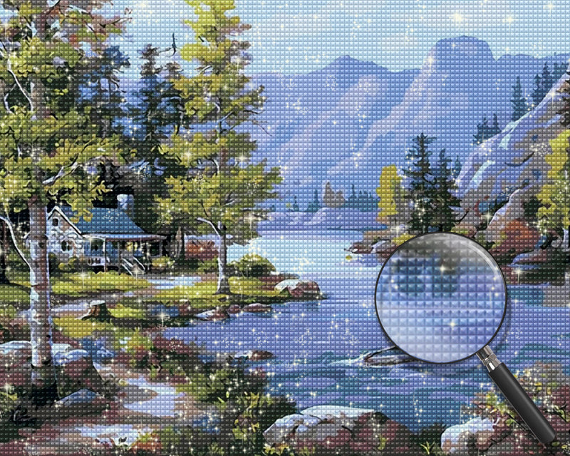 Haus am See Diamond Painting