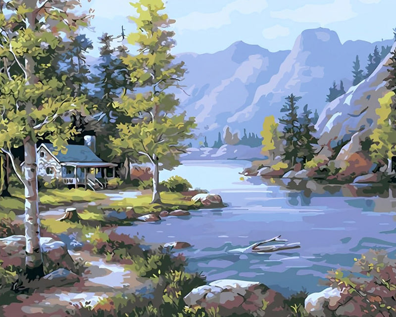 Haus am See Diamond Painting