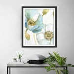 Hellblaue Mohnblumen und Knospen Diamond Painting
