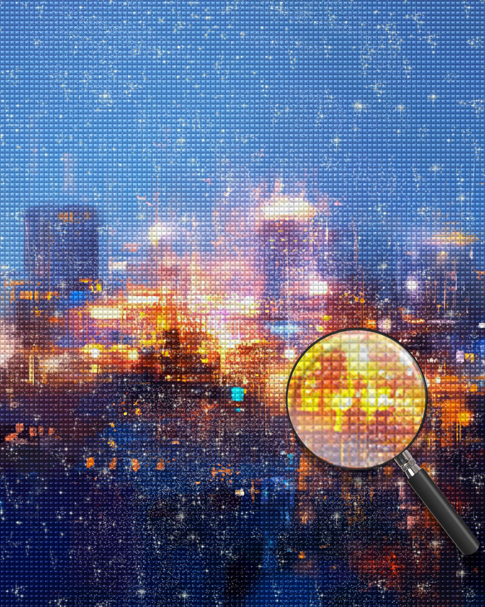Helle Lichter der Stadt Diamond Painting