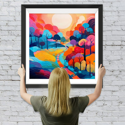 Herbst Cartoon Felder Diamond Painting