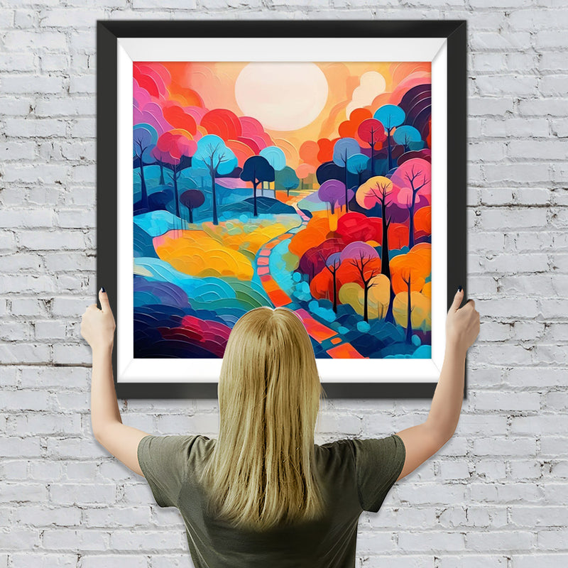 Herbst Cartoon Felder Diamond Painting