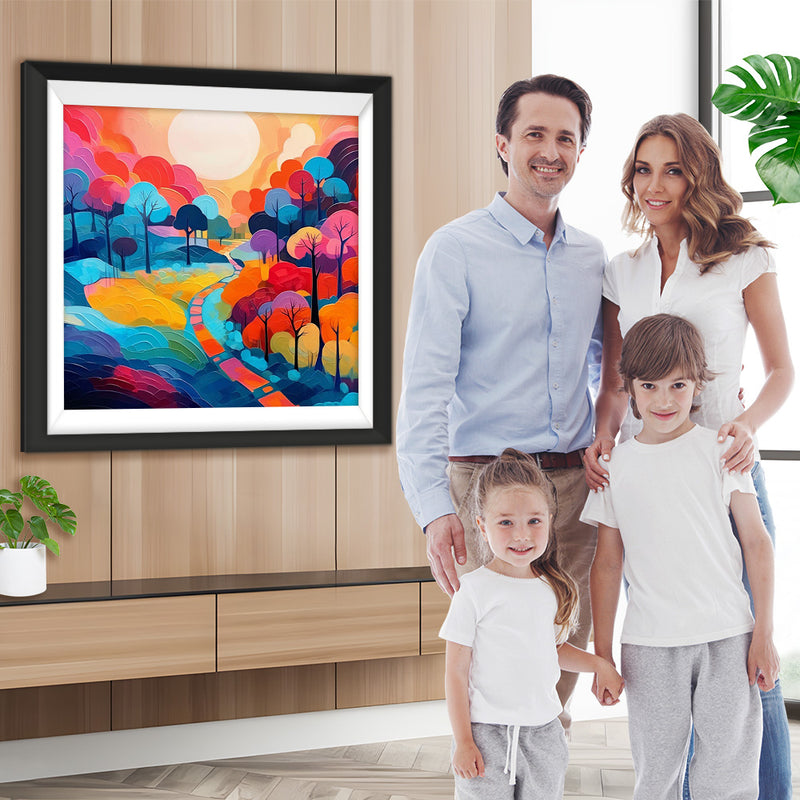 Herbst Cartoon Felder Diamond Painting