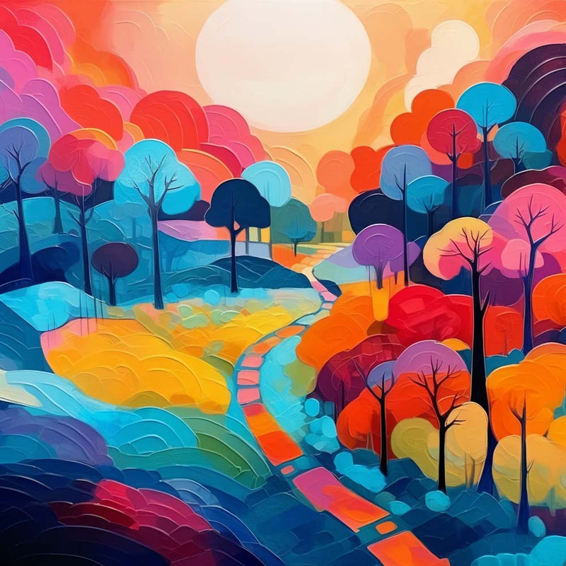 Herbst Cartoon Felder Diamond Painting