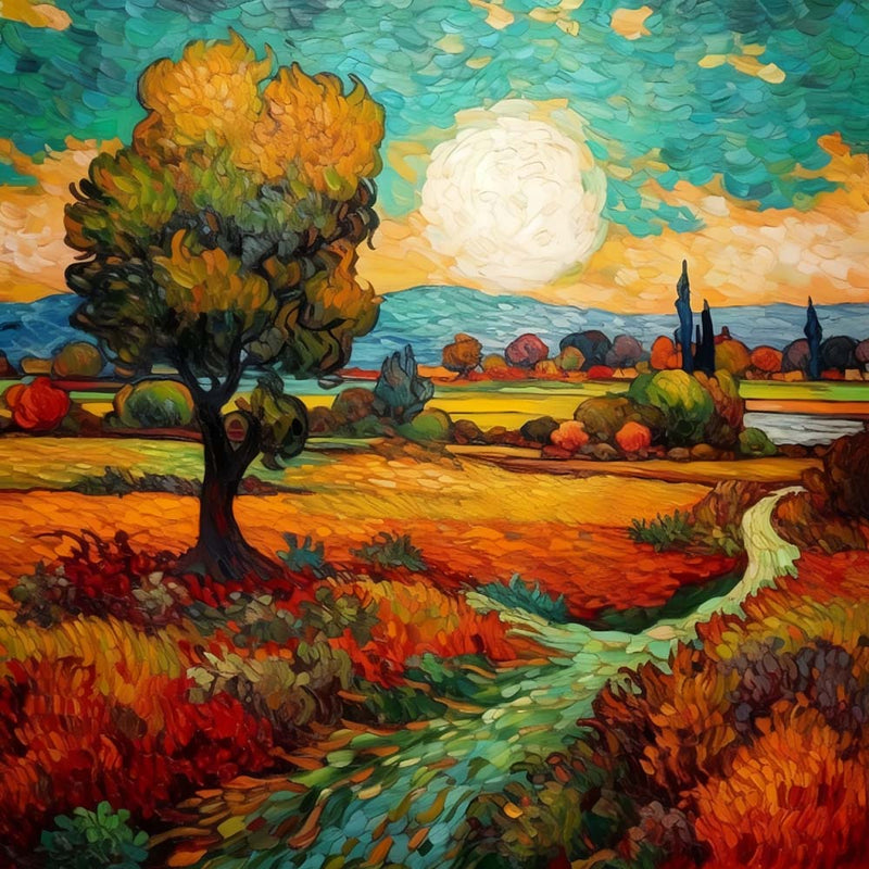 Herbst Felder Diamond Painting