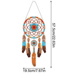 Herbstmandala Traumfänger 2D flache Hängedekoration Diamond Painting Sets