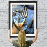 Herz in Buddhas Hand Statue Diamond Painting