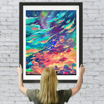 Himmel mit Sternen und Wolken Diamond Painting