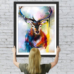 Hirsch im Aquarellstil Diamond Painting