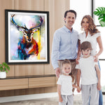 Hirsch im Aquarellstil Diamond Painting