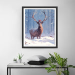 Hirsch im Schnee Diamond Painting