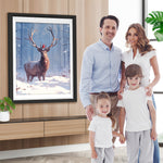 Hirsch im Schnee Diamond Painting