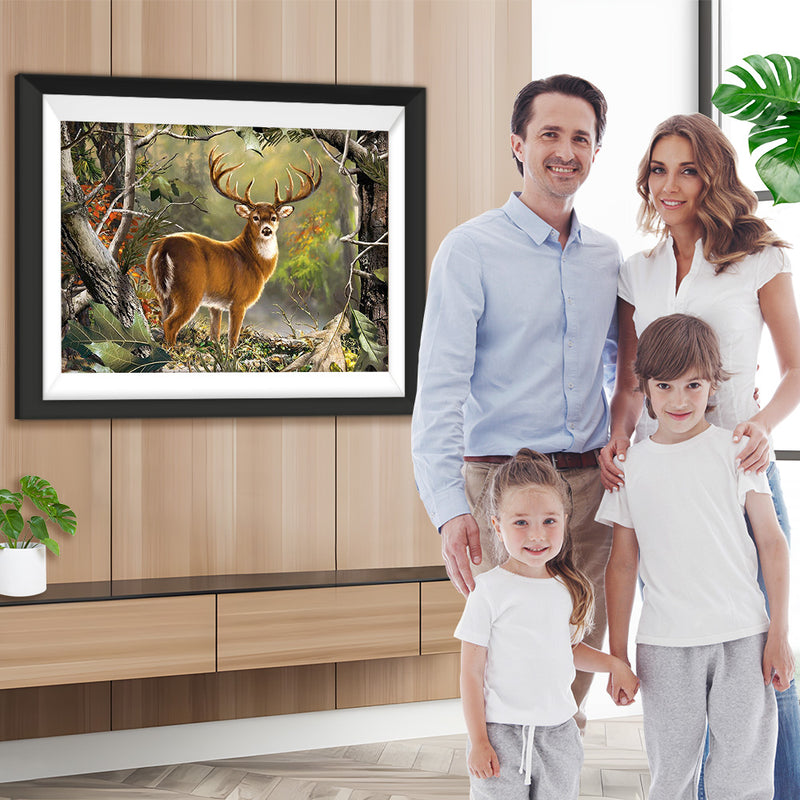 Hirsch im Wald Diamond Painting